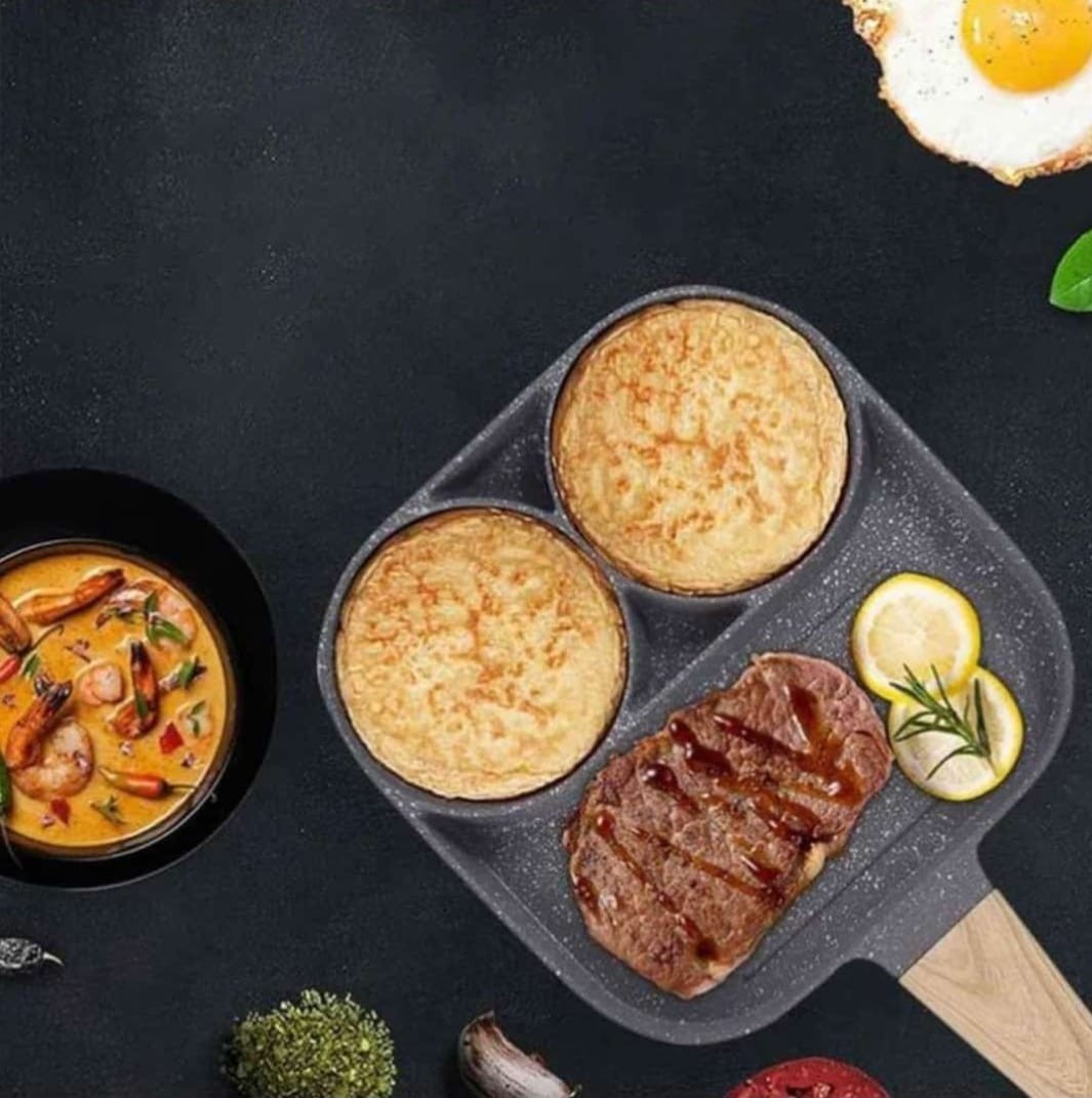 Miniatura 2 de Sarten 3 Compartimentos Antiadherente Mu